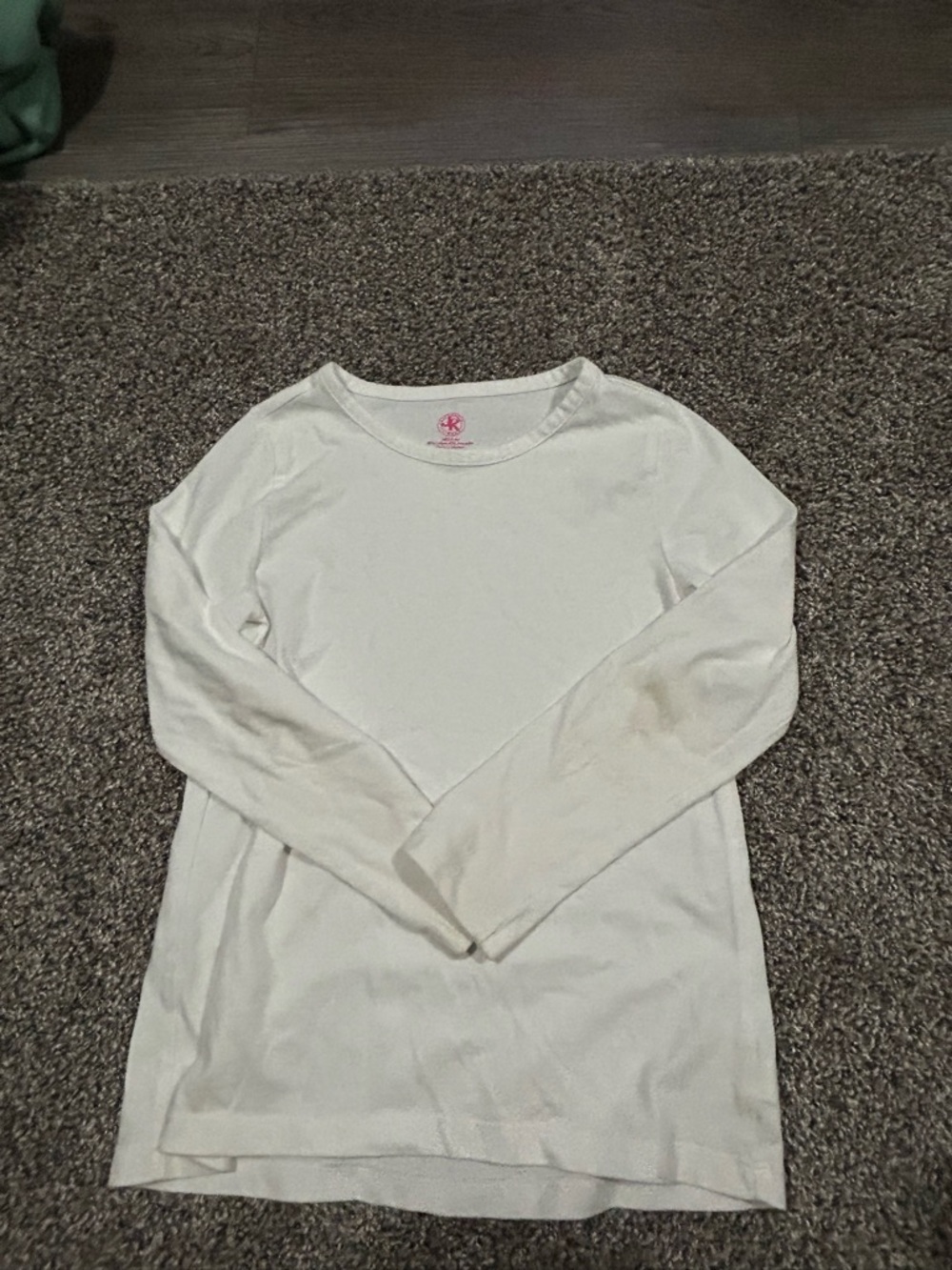 White Long Sleeve Tee - Classic Crewneck